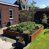 Cortenstaal keerwand recht 100x20x50 cm
