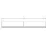Cortenstaal keerwand recht 150x20x30 cm