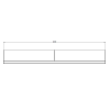 Cortenstaal keerwand recht 200x20x40 cm