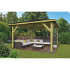 Prieel Classico geïmpregneerd geschaafd vuren 430x430x330 cm (exclusief dakbedekking)