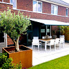 Cortenstaal vierkante plantenbak Miami 100x100x80 cm met bodemplaat