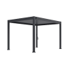 Shuttershade Aluminium Pergola 300x400x255cm Charcoal RAL 7015 Vrijstaand