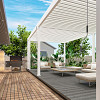 Shuttershade Aluminium Pergola 360x720x255cm White RAL 9016 Vrijstaand