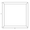 Cortenstaal vierkante plantenbak Miami 60x60x80 cm met bodemplaat