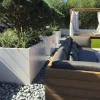Plantenbak Carrez met bodem aluminium 40x40x100 cm