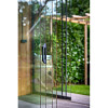 Glazen schuifwandset compleet 4-sporig zwart - inbouwhoogte 223-227 cm deurbreedte 104 cm/max 400 cm