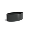 Plantenbak Ellipse met bodem aluminium 200x120x60 cm