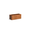 Plantenbak Carrez met bodem cortenstaal 120x50x50 cm