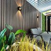 Outdoorpro+ Wandlamp Soito Afgerond Zwart Up/Down