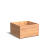 Plantenbak Carrez met bodem hardhout 100x100x57,4 cm