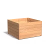 Plantenbak Carrez met bodem hardhout 120x120x71,3 cm