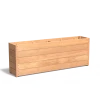 Plantenbak Carrez met bodem hardhout 200x40x71,3 cm