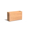 Plantenbak Carrez met bodem hardhout 120x40x71,3 cm