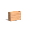 Plantenbak Carrez met bodem hardhout 100x40x71,3 cm