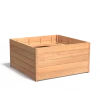 Plantenbak Carrez met bodem hardhout 140x140x71,3 cm
