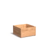 Plantenbak Carrez met bodem hardhout 80x80x43,5 cm