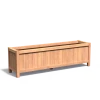 Plantenbak Valencia hardhout 200x50x60 cm