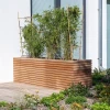 Plantenbak Malaga Rhombus hardhout 60x60x60,8 cm
