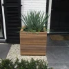 Plantenbak Malaga Rhombus hardhout 60x60x60,8 cm