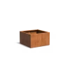 Plantenbak Carrez met bodem cortenstaal 100x100x60 cm