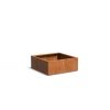 Plantenbak Carrez met bodem cortenstaal 100x100x40 cm