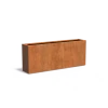 Plantenbak Carrez met bodem cortenstaal 200x40x80 cm