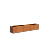 Plantenbak Carrez met bodem cortenstaal 200x40x40 cm