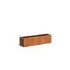 Plantenbak Carrez met bodem cortenstaal 150x40x40 cm