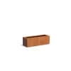 Plantenbak Carrez met bodem cortenstaal 120x40x40 cm