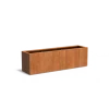 Plantenbak Carrez met bodem cortenstaal 200x50x60 cm