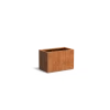 Plantenbak Carrez met bodem cortenstaal 90x50x60 cm
