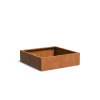 Plantenbak Carrez met bodem cortenstaal 140x140x40 cm