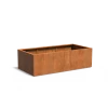 Plantenbak Carrez met bodem cortenstaal 200x100x60 cm