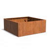 Plantenbak Carrez met bodem cortenstaal 200x200x80 cm
