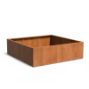 Plantenbak Carrez met bodem cortenstaal 200x200x60 cm