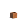 Plantenbak Carrez met bodem cortenstaal 60x60x60 cm