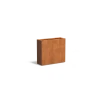 Plantenbak Carrez met bodem cortenstaal 90x30x80 cm