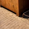 Plantenbak Carrez met poten cortenstaal 80x80x80 cm