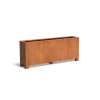 Plantenbak Carrez met poten cortenstaal 200x40x80 cm
