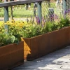 Plantenbak Carrez met wielen cortenstaal 100x50x50 cm