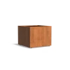 Plantenbak Carrez met wielen cortenstaal 100x100x80 cm