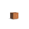 Plantenbak Carrez met wielen cortenstaal 60x60x60 cm