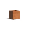 Plantenbak Carrez met wielen cortenstaal 80x80x80 cm