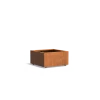 Plantenbak Carrez met wielen cortenstaal 80x80x40 cm