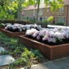 Plantenbak Carrez zonder bodem cortenstaal 200x200x80 cm