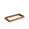 Plantenbak Carrez zonder bodem cortenstaal 200x100x20 cm