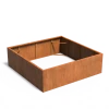 Plantenbak Carrez zonder bodem cortenstaal 200x200x60 cm