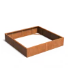Plantenbak Carrez zonder bodem cortenstaal 200x200x40 cm