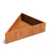 Plantenbak Triangle cortenstaal 180x180x40 cm
