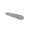 Plakband varkensrug 20x11x95 cm 2 kanten rond Grijs